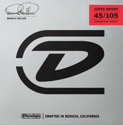 Струны для бас-гитары Dunlop DBMMS45105 Marcus Miller Super Bright 122857 фото