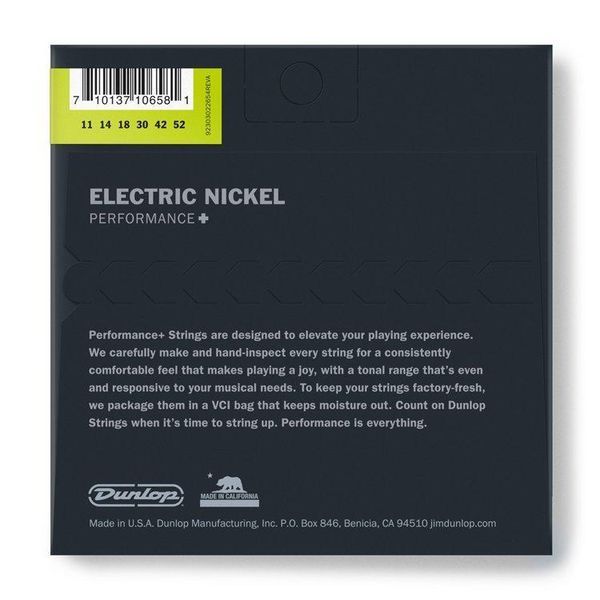 Струны для электрогитары Dunlop DEN1152 Nickel Plated Steel Medium/Heavy 125824 фото