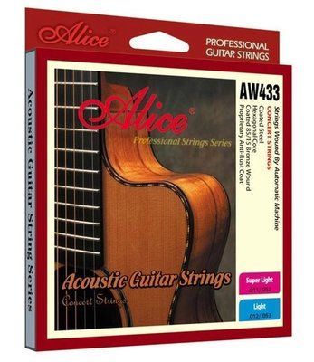 Струни для акустичної гітари Alice AW433SL Acoustic Coated 85/15 Bronze Wound Super Light Guitar Strings 11/52 78310 фото