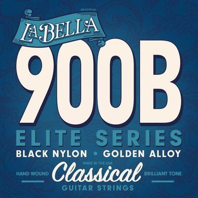 Струни для классической гитары La Bella 900 Elite Gold Nylon Polished Golden Alloy 530173 фото