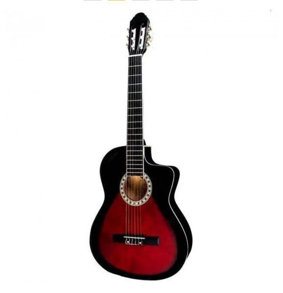 Набор гитара классическая BANDES CG-851C RD + чехол + ремень + стреплоки 81033-79949-83290-75707 фото