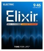 Струни для електрогітари Elixir EL NW CL Nickel Plated Custom Light 9-46 236047 фото