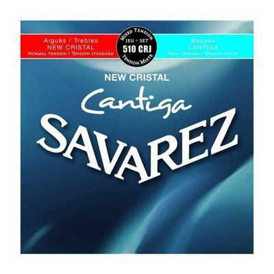 Струни для класичної гітари Savarez 510CRJ New Cristal Cantiga Classical Strings Mixed Tension карбон 119457 фото