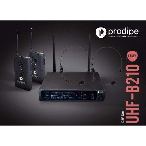 Радиосистема, вокальная Prodipe UHF B210 DSP Duo Headset (2 головных микрофона) 26-5-25-24 фото