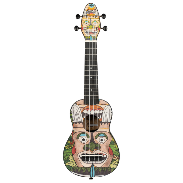 Набір укулеле сопрано Keiki K2-TM Totem Soprano (З принтом) + чохол + ремінь + тюнер 126860 фото