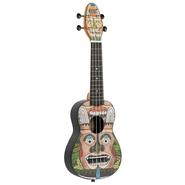 Набір укулеле сопрано Keiki K2-TM Totem Soprano (З принтом) + чохол + ремінь + тюнер 126860 фото