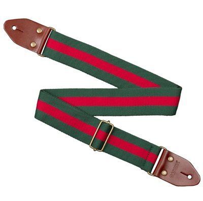 Ремень для гитары Cascha Cotton CGS-CD5 (Green & Red) 24-10-07-10 фото