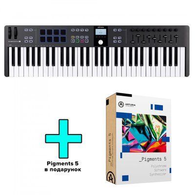 MIDI-клавиатура Arturia KeyLab Essential 61 mk3 (Black) + Arturia Pigments 23-05-22-04 фото