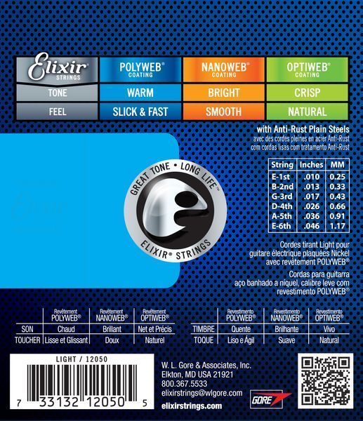 Струны для электрогитары Elixir EL PW L 285098 фото