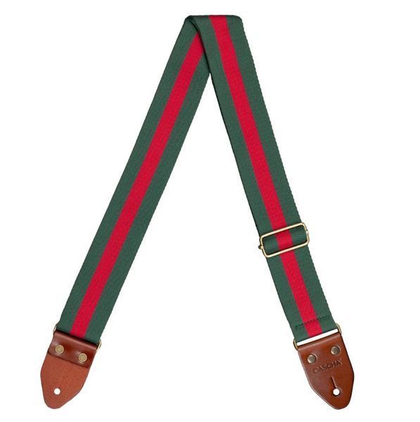 Ремень для гитары Cascha Cotton CGS-CD5 (Green & Red) 24-10-07-10 фото