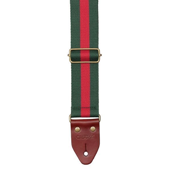 Ремень для гитары Cascha Cotton CGS-CD5 (Green & Red) 24-10-07-10 фото