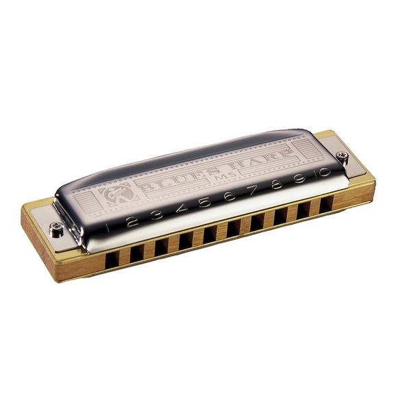 Губна гармошка Hohner Blues Harp MS D-major M533036 Тональність (Ре-мажор) Діатонічна 10 отворів  110246 фото