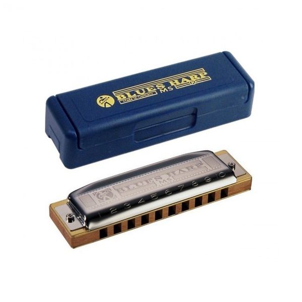 Губна гармошка Hohner Blues Harp MS D-major M533036 Тональність (Ре-мажор) Діатонічна 10 отворів  110246 фото