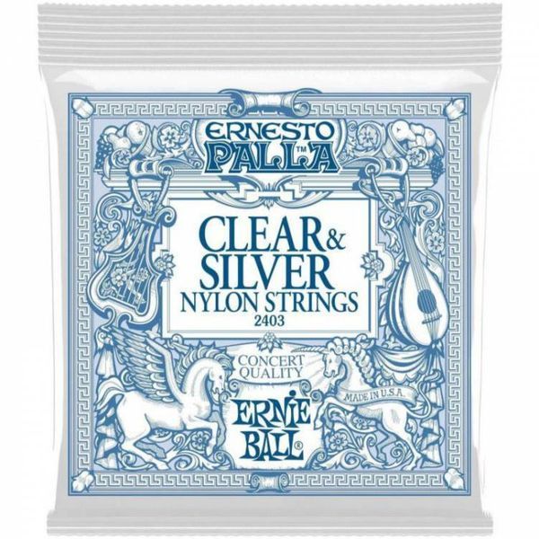 Струны Для Классической Гитары Ernie Ball 2403 Ernesto Palla Nylon Clear & Silver Classical Guitar Strings Ernie Ball 2403 фото