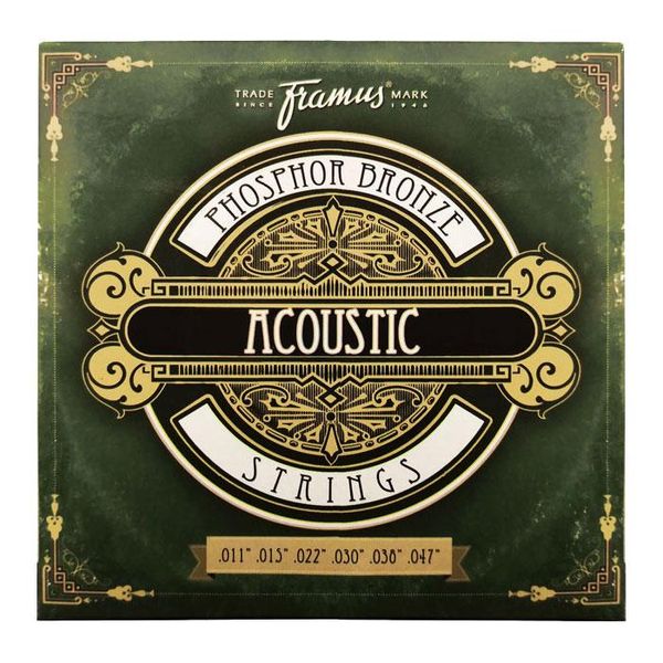 Струни для акустичної гітари FRAMUS 47200 Phosphor Bronze Acoustic Strings Light (011-047) 00083 фото