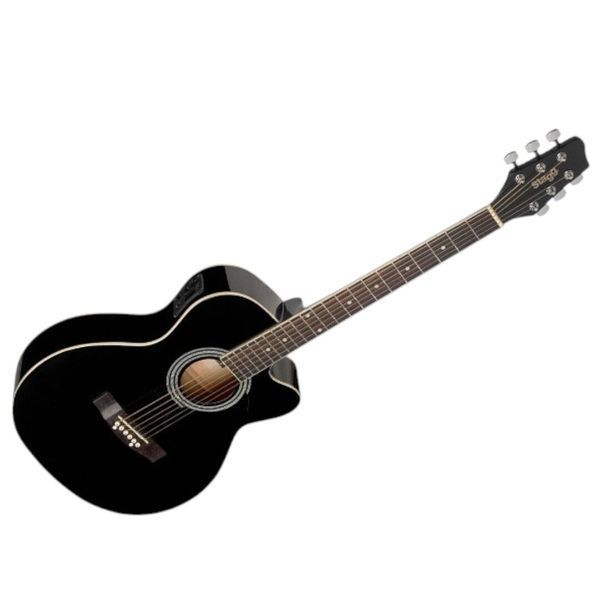 Электроакустическая гитара STAGG G SA20ACE BLK 86619 фото