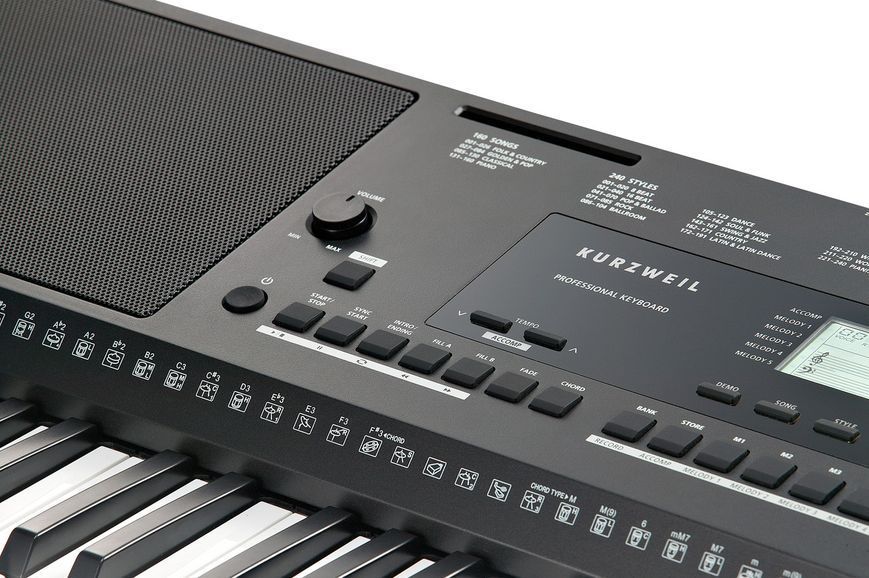 Набір синтезатор з автоаккомпанементом Kurzweil KP110 + стійка + адаптер 283683-80743 фото