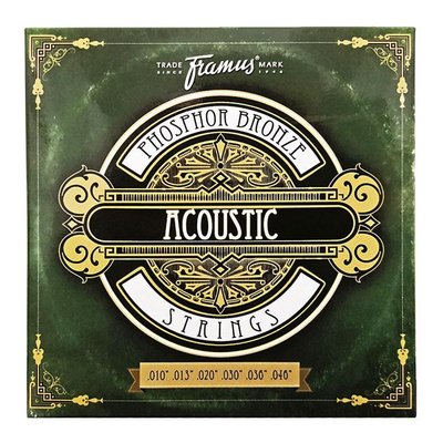 Струни для акустичкской гітари FRAMUS 47210 Phosphor Bronze Acoustic Extra Light (010-046) 00085 фото