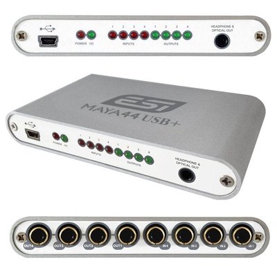 USB-інтерфейс для мобільного звукозапису ESI MAYA44 USB+. Підтримка surround 5.1 DVD 525614 фото