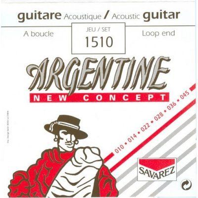 Струни для акустичної гітари Argentine 1510 extra light Tension мідь 22-01-27-01 фото