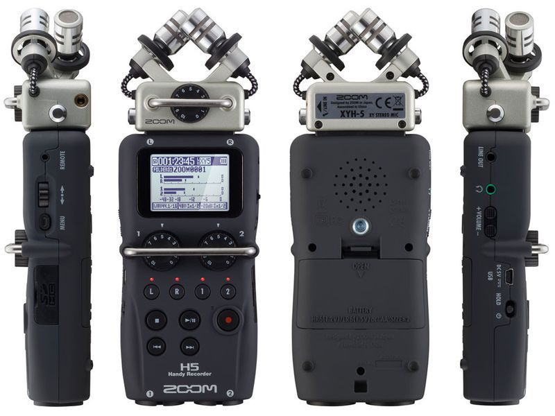 Портативний рекордер Zoom H5 SET. Запис в форматі PCM WAV 24-bit / 96-kHz або mp3 284298 фото