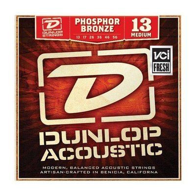 Струны для акустической гитары Dunlop DAP1356 Phosphor Bronze Medium 116762 фото