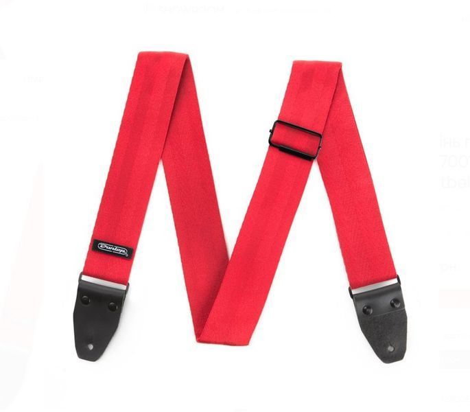 Ремінь гітарний Dunlop DST7001RD 2" Deluxe Seatbelt Red 125958 фото