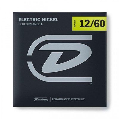 Струны для электрогитары DUNLOP DEN1260 Performance+ Electric Guitar Strings Nickel (12-60) 125826 фото