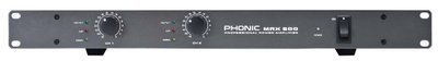 Підсилювач потужності Phonic MAX 500, чорний колір 254623 фото