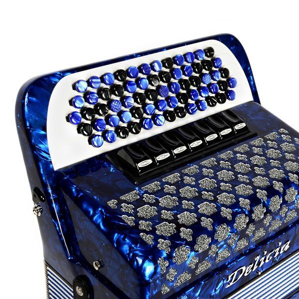 Баян пятирядный Delicia Sonorex 96 басов Итальянские голоса, Blue 84356 фото
