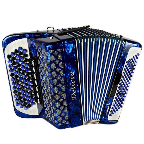 Баян пятирядный Delicia Sonorex 96 басов Итальянские голоса, Blue 84356 фото