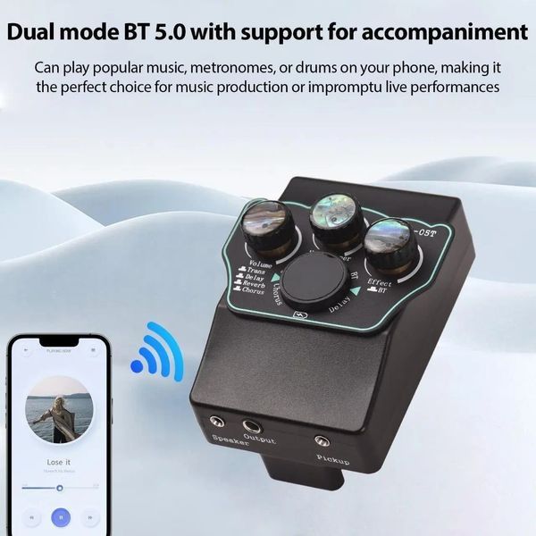 Резонансный (трансакустический) звукосниматель для гитары Ginean UF-05T UF-05T фото
