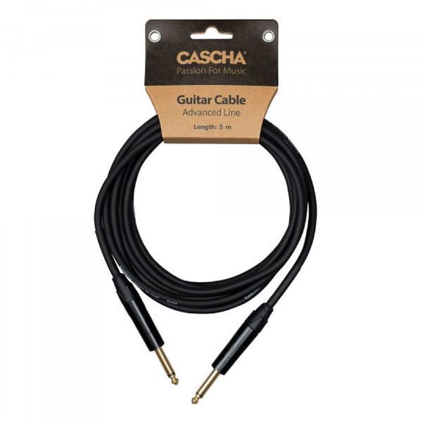 Кабель інструментальний Cascha CCA-G1BK3 (Advanced Line Guitar Cable, Black, 3 м) 24-10-05-32 фото
