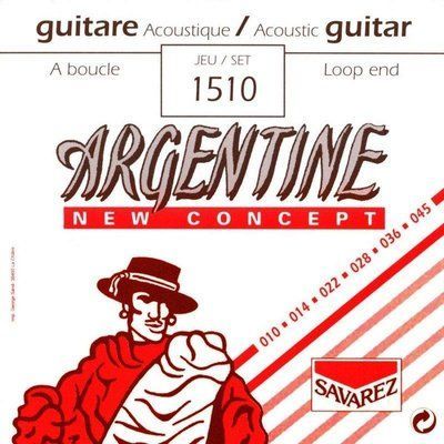 Струни для акустичної гітари SAVAREZ Argentine 1510 Jazz Guitar Extra Light Tension 10-45 мідь 119459 фото