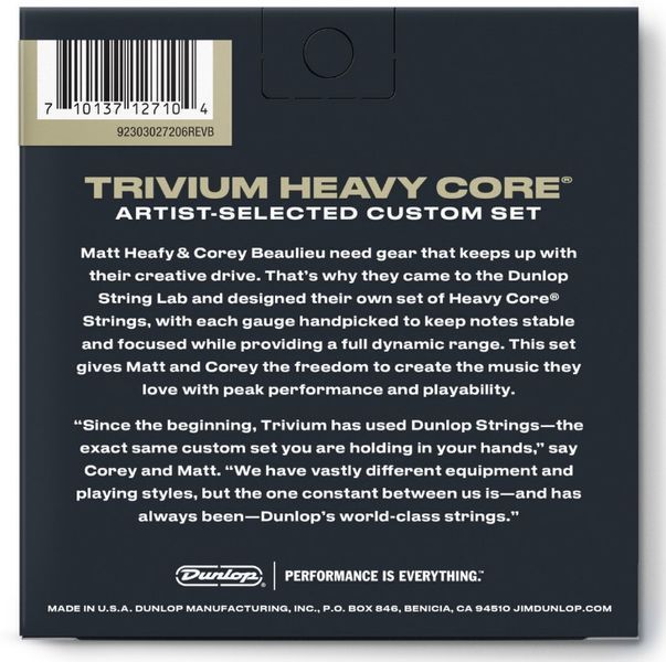 Струны для электрогитары Dunlop TVMN1052 Trivium Nickel Wound 128156 фото