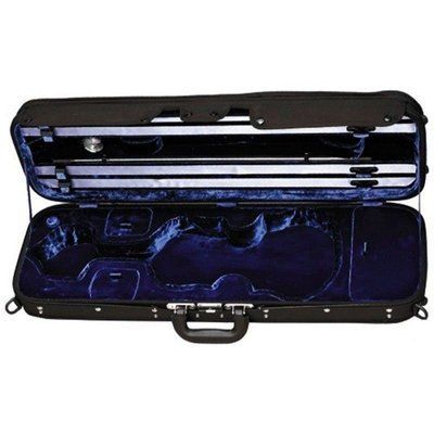Кофр для скрипки Rafaga размер 4/4 с гигрометром синий бархат 84101 фото