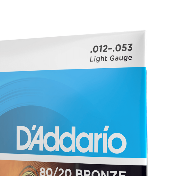 Струни для акустичної гітари D'Addario EJ11 80/20 Bronze Light Acoustic Guitar Strings 12/53 73766 фото