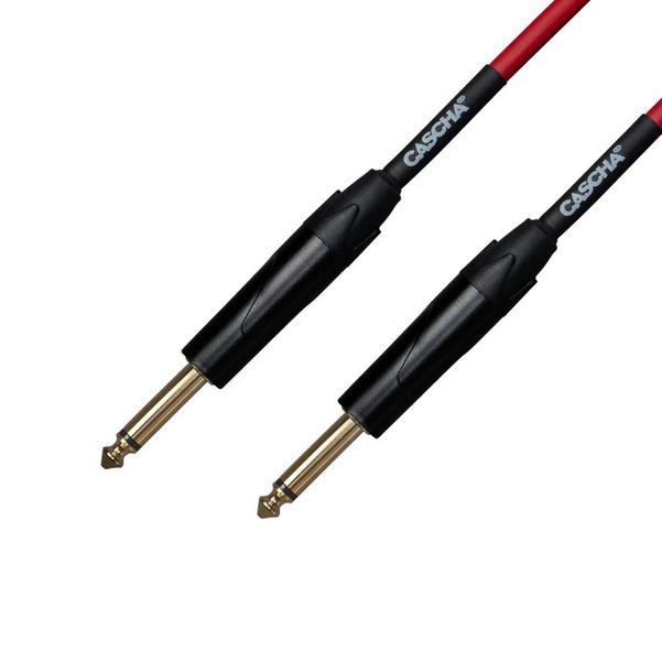 Кабель инструментальный Cascha CCA-G1RD3 (Advanced Line Guitar Cable, Red, 3 м) 24-10-05-34 фото