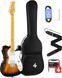 Набор электрогитара Donner Music DJC-1000S Sunburst Electric Guitar EC1407 + чехол + ремень 87541 фото 1