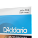 Струни для акустичної гітари D'Addario EJ11 80/20 Bronze Light Acoustic Guitar Strings 12/53 73766 фото 5