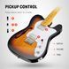 Набор электрогитара Donner Music DJC-1000S Sunburst Electric Guitar EC1407 + чехол + ремень 87541 фото 3