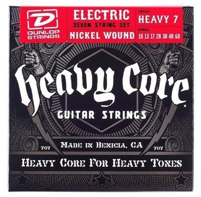 Струны для электрогитары Dunlop DHCN1060-7 Nickel Wound Heavy Core 119073 фото