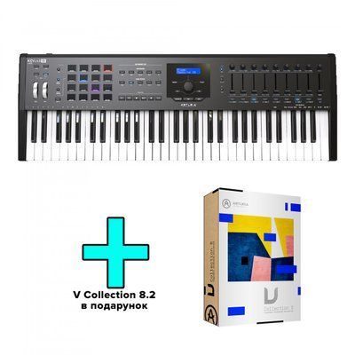 MIDI-клавіатура Arturia KeyLab 61 MkII Black Edition + V Collection 8.2 19-6-8-24 фото