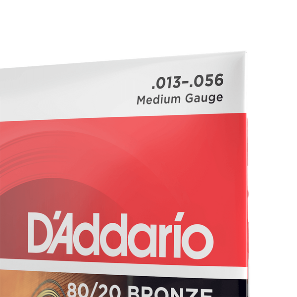 Струни для акустичної гітари D'Addario EJ12 80/20 Bronze Medium Acoustic Guitar Strings 13/56 73767 фото